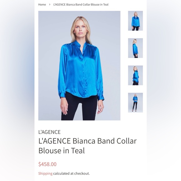 L'AGENCE Vibrant Pink Blouse - Picture 8 of 8